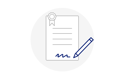 Illustration signature de document